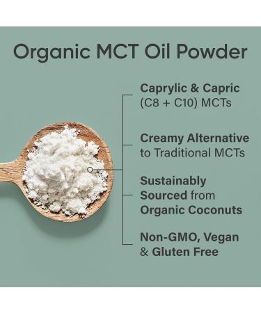 Sports Research Organic MCT Oil Powder Unflavored - 10.6 oz (300 g) for Energy & Focus - Buy Online on GoSupps.com