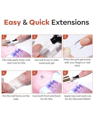 Modelones Solid Builder Gel for Nails - Non-Sticky Poly Gel Nude Hard Gel for Nail Extensions & 3D Art 50g - Beginner-Friendly Molding Gel - Buy Online on GoSupps.com