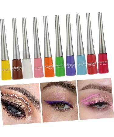 FRCOLOR 10pcs Colored Liquid Eyeliner Waterproof Eyeliner Cosmetic Accessories Makeup Pen Make up - Buy Online on GoSupps.com