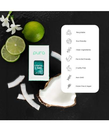 Pura Smart Fragrance Diffuser Set with Linens & Surf and Pacific Aqua Refills - Buy Online on GoSupps.com