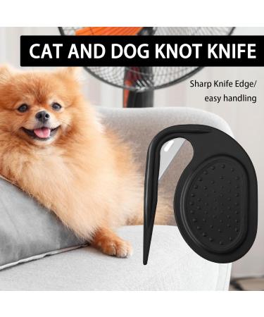 3-Piece Knitting Comb for Cats & Dogs | De-Knot Comb for Pet Grooming & Hair Removal - Black - Buy Online on GoSupps.com