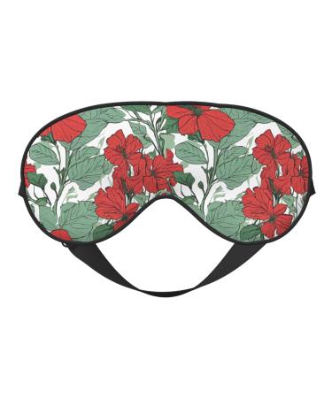 Sleep Mask Eye for Women Men Reusable Soft Blackout Eye Masks Covers for Night Better Sleep Travel Camping Road Trip Essentials Gifts for Him Her - Summer Hawaiian