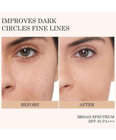 Kyda Mineral Sunscreen Eye Cream SPF 35 - Undereye Brightener Concealer & Full Coverage Eyes Primer - Controlled Applicator & Blendable Formula - International Shipping Available - Buy Online on GoSupps.com