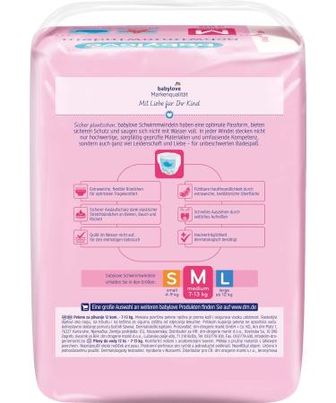Buy Babylove Swim Diapers Size M (7-13 kg) - 12 Pieces - Best for International Shipping - Buy Online on GoSupps.com