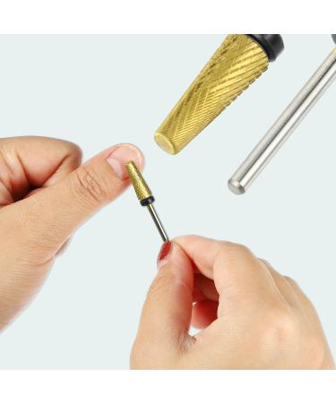 VOCOSTE Nail Drill Bits Tungsten Steel Nail Art Tools Gold Tone - Buy Online on GoSupps.com