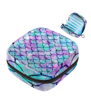 Portable women's binding-up bags menstrual cup bags feminine menstrual insert pocket for teenage girls tampons for the first period glittering shaft multicolored 07