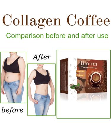 Bloom Coffee Collagen from Japan Nugen Bloom Collagen Coffee bloom collagen Nutritionist Recommended 100% Pure Organic Coffee Collagen for Women and Men (3pcs) - Buy Online on GoSupps.com