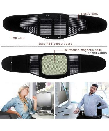 Men & Women Lumbar Support Belt | X-Large Waist Trainer for Pain Relief Posture & Gym | Adjustable Support for Office Workers - Buy Online on GoSupps.com
