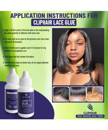 Cliphair Lace Glue | Strong Hold Wig Adhesive | Waterproof & Oil-Resistant | 1.3 Oz - Buy Online on GoSupps.com