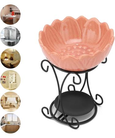Furnace Iron Essential Oil Furnace Ceramic Bowl Indoor Home Office Gym Decoration () Pink - Buy Online on GoSupps.com