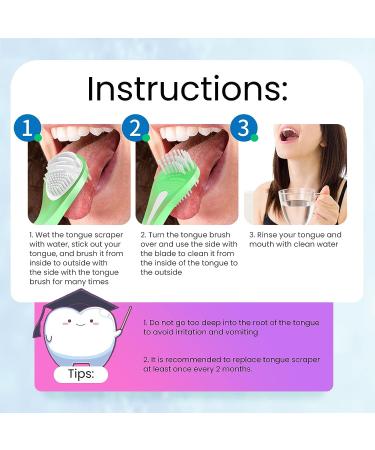 Y-Kelin Double-Sided Tongue Scraper & Ultra-Soft Cleaner (3 Pack) - 3 Count - Buy Online on GoSupps.com