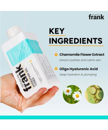 Excuse My Frank Hydrating Gel Toner Korean Soothing Skincare Refreshing Moisturizer for Face Calming Skin Hydrating Gentle Facial Toner for Women All Skin Types (1 Pack) - Buy Online on GoSupps.com