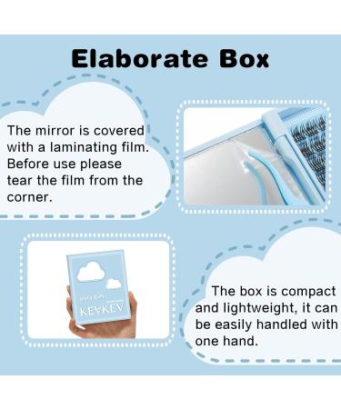 KevKev Marshmallow C-8-16mix Individual Eyelashes Cluster Lashes - 144 Pcs Thin Band Wispy Extensions - Buy Online on GoSupps.com