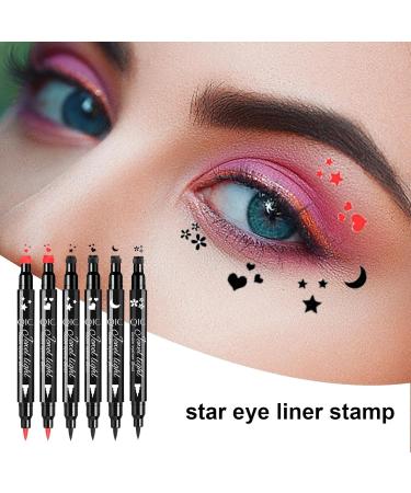 Eye Liner Stamp Pens - Black Eye Liner Pencil Double-Headed Eye Liner Pen Long-Lasting Eye Makeup Stencil Cat Eye Winged Eye Liner - Buy Online on GoSupps.com