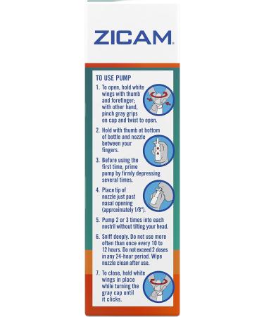 Zicam Intense Sinus Relief Nasal Spray - Cooling Menthol & Eucalyptus - 0.5 Fl Oz - Pack of 1 - Buy Online on GoSupps.com