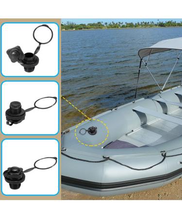 Inflatable Boat Air Valve Set | 2pcs Spiral Air Plugs | One-Way Inflation Replacement | Boston Valve for Boats, Kayaks, Rafts - Buy Online on GoSupps.com