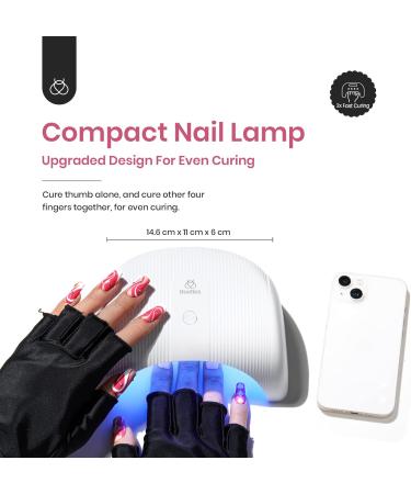 Beetles Gel Nail Polish Kit 12 Colors with U V Light Base Top Coat | Nude Pink White Grey Holiday Gel Polish Starter Kit | Valentine's Day Gift for Women | Soak off Gel Polish DIY Home A-Kiss of the Rose - Buy Online on GoSupps.com