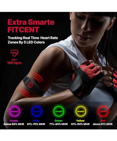 Fitcent Bluetooth Heart Rate Knife Bracelet | Ant+ Heart Monitor & Optical Sensor for Strava Peloton Garmin iFit Wahoo - Buy Online on GoSupps.com
