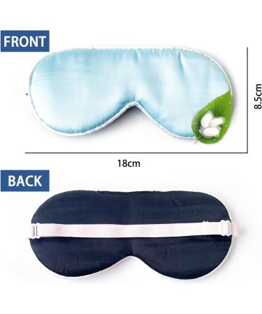 2-Pack Kids Cotton Sleep Eye Mask for Boys and Girls | Adjustable Strap | Light Blocking for Travel, Night, Ages 3-17 | Blue & Pink - Buy Online on GoSupps.com