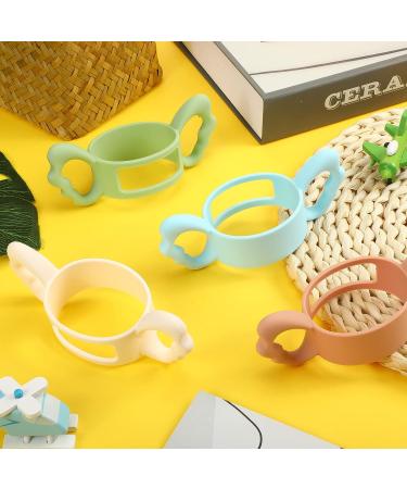 4 Pieces Kids Silicone Bottle Handles - Wide-Neck Baby Bottle Handle for Small Hands - Buy Online on GoSupps.com