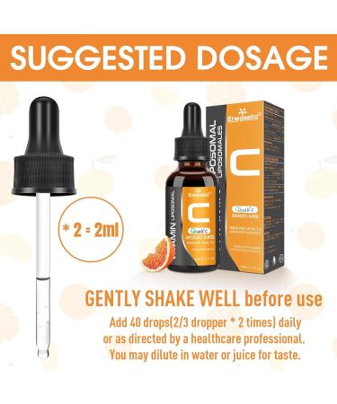 Liposomal Vitamin C Liquid 2000mg High Absorption Vegan Formula for Immune & Antioxidant Non-GMO Gluten & Soy Free (60 ml (Pack of 1)) - Buy Online on GoSupps.com