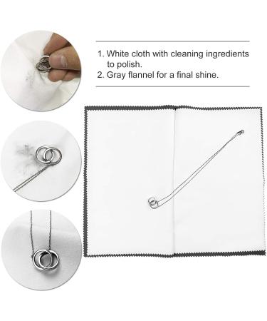 2 Pack Large Silver Polishing Cloth 11x14 - Sterling Silver & Jewelry Cleaning Cloth - Gold, Coin, Watch Polishing - Buy Online on GoSupps.com