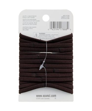 Scunci No Damage Brown Hair Elastics â€“ 14 Count | Soft & Durable for All Hair Types - Buy Online on GoSupps.com