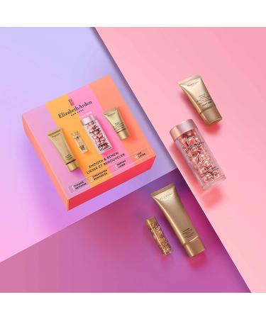 Elizabeth Arden SMOOTH & RENEW Retinol Ceramide Capsules 4-Piece Gift Set anti-aging skincare for smoothing fine lines & wrinkles luxury gifting for women - Buy Online on GoSupps.com