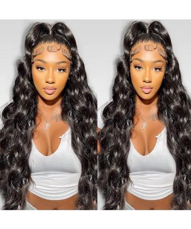 Kbeth 13x6 Brazilian Virgin Body Wave Lace Front Wig 22 Inch - HD Transparent Lace Frontal Wig for Black Women - Buy Online on GoSupps.com