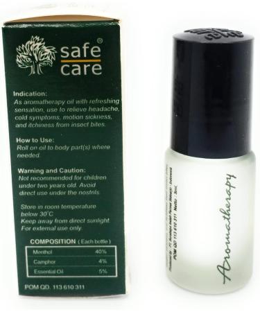 Safe Care Roll On Refreshing Oil Aromatherapy - 5ml Pack of 3 | International Shipping - Buy Online on GoSupps.com