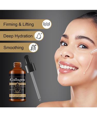 Collagen Face Serum for Women - Anti-Aging Facial Serum with Collagen & Hydrating Formula Reduce Wrinkles Firm Sagging Skin Minimize Pores and Improve Elasticity Facial Serums for Skin Care 2pcs - Buy Online on GoSupps.com