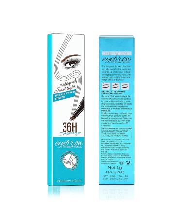 4 Point Brow Microblading Pen - Long-Lasting Waterproof Eyebrow Pencil (Black) - Buy Online on GoSupps.com