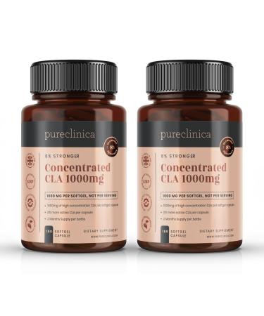Pureclinica Concentrated Cla 1000mg 4 Months Supply 84% Rich conjugated linoleic acid.The Strongest Cla Available Burns Stubborn Abdominal Fat by PureCllinica