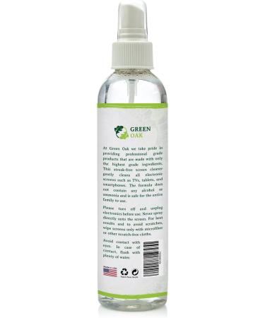 Screen Cleaner Spray - Green Oak 8oz for LCD LED TVs Laptops Tablets & Phones - Removes Fingerprints Dust & Oil - Buy Online on GoSupps.com