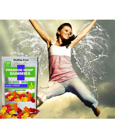 Organic Hemp Gummies 750,000mg - High Potency Health Support with Vitamins & Omega 3 6 9 - Buy Online on GoSupps.com