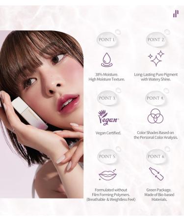 Heart Percent Dote On Mood Pure Glow Tint - Lightweight Moisturizing Lip Stain #04 Mauve | Long Lasting Liquid Lipstick 6.8g | International Shipping Available - Buy Online on GoSupps.com