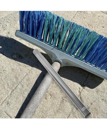 Angoily Stainless Steel Broomstick Replacement - 2 Piece Extension Mop Handle with Threaded Rods - 25mm Diameter - Ideal for Sweeping & Shoveling - Buy Online on GoSupps.com