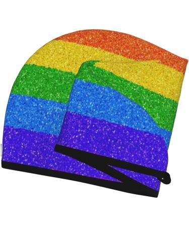 Colorful Glitter Rainbow Microfiber Hair Towel Wrap - Soft Super Absorbent Quick Dry Hair Cap for Long Curly & Thick Hair - Buy Online on GoSupps.com
