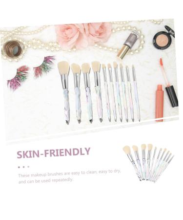Buy 1 Set Crystal Makeup Brushes - Eyeshadow Blusher Foundation Tools for Women - Premium Quality Cosmetics Brush Set - Buy Online on GoSupps.com