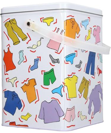 Laundry Detergent Powder Storage Box with Lid Handle Iron Laundry Baskets Washing Machine Appearance Large Capacity Storage Box - Buy Online on GoSupps.com