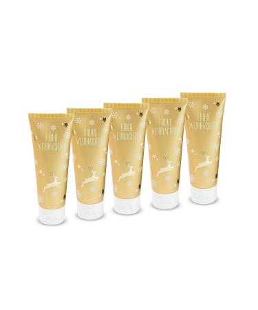 R mer Wellness Set of 5 aloe vera hand and nail creams with "Merry Christmas" inscription 75 ml
