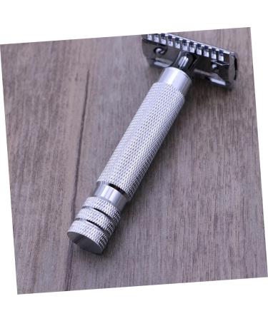 Minkissy Men's Wooden Razor Holder - Safe Double Edge Shaving Razor | Premium Steel and Solid Wood Design for an Ultimate Grooming Experience - Buy Online on GoSupps.com