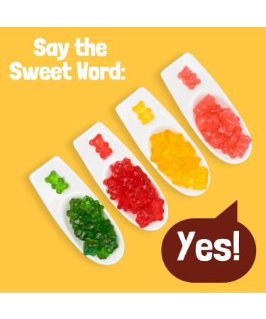 GoGummy Low Sugar (1g) Gummy Bears by Jimmy Sevigny | Pineapple Fruity Gummies | High Fiber No Sugar Alcohols Gluten Free | Pack of 12 x 50g Bags - Buy Online on GoSupps.com