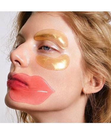 Moisturizing Lip Mask - Reduces Lines, Restores Moisture, Nourishes Skin - Plumping Lip Care Gel Treatment - 20Pcs (Pink) - Buy Online on GoSupps.com