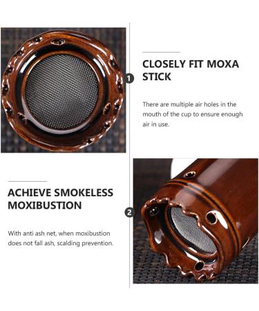 Ultechnovo 3 STK Moxibustion Pot Holder - Smoke-Free Moxa Tools for MoxaGel Massage & Keramic Face Treatment - Buy Online on GoSupps.com