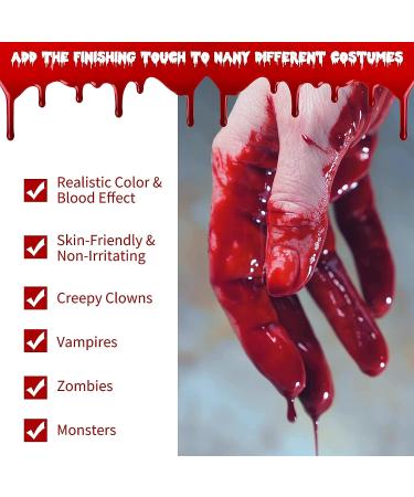 Fake Blood Spray for Halloween Makeup - Washable & Realistic 1oz - Buy Online on GoSupps.com