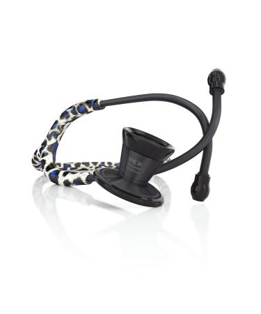 MDF Instruments Tiberius Panther ProCardial Cardiology Stethoscope Lightweight Titanium Adult Dual Head Tiberius Panther Tube Black Chestpiece-Headset MDF797TTBBO