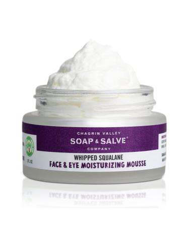 Chagrin Valley Soap & Salve Natural Face & Eye Moisturizer | Whipped Squalane - Hydrating & Nourishing Skincare for All Skin Types - Buy Online on GoSupps.com