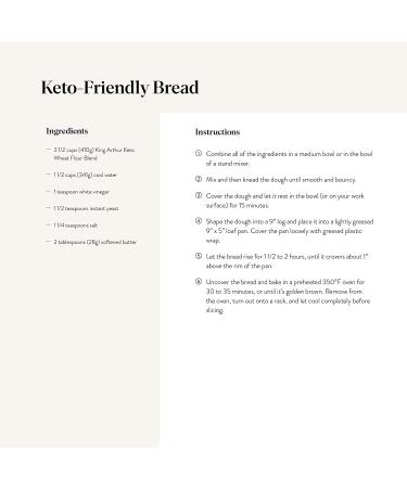 King Arthur Keto Wheat Flour Blend 16 oz - Low-Carb Baking Essential - Buy Online on GoSupps.com