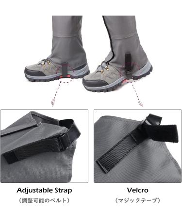 TRIWONDER Unisex Waterproof Snow Gaiters XL - Ideal for Climbing Hiking Hunting & Cycling - Gray Leggings Cover - Buy Online on GoSupps.com